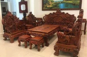 Bí Quyết Chọn Bàn Ghế Gỗ Mun Sang Trọng Cho Phòng Khách