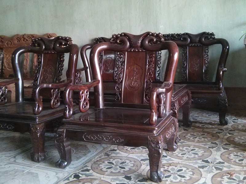 Bàn ghế gỗ trắc Đồng Kỵ